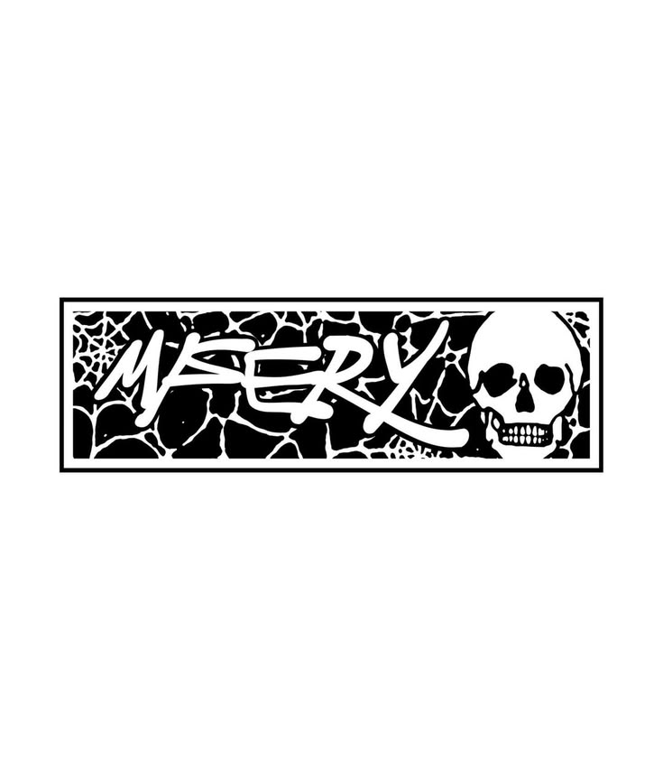 Misery Vinyl Decal